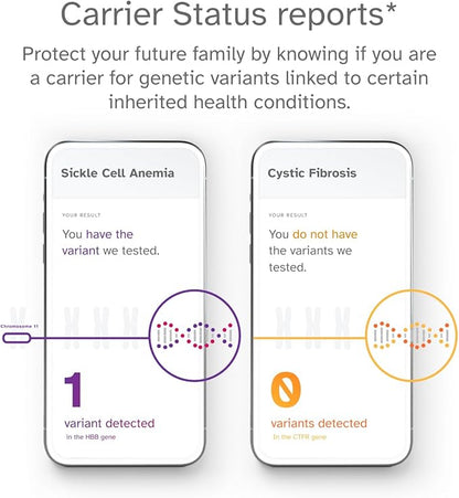 23andMe Health + Ancestry Service: DNA Test Kit, FDA-Authorized Reports, Genetic Test, Health Predispositions, Carrier Status, Wellness, Family Tree (Before You Buy See Important Test Info Below)