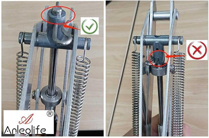 A ANLEOLIFE Automatic Roof Vent Opener Greenhouse Accessories Solar Window Louvre Thread Opener, Up to 30lbs (Dual Spring Opener)