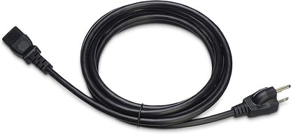 Amazon Basics Computer Monitor TV Replacement Power Cord - 10 ft, 24 count (Pack of 1), Black