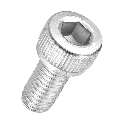 Kozelo 100pcs Socket Head Cap Screws - [M5-0.8 x 10mm] 304 Stainless Steel Allen Socket Drive for Electrical Motor 3D Printing Fan Engine Replacement Use, Silver