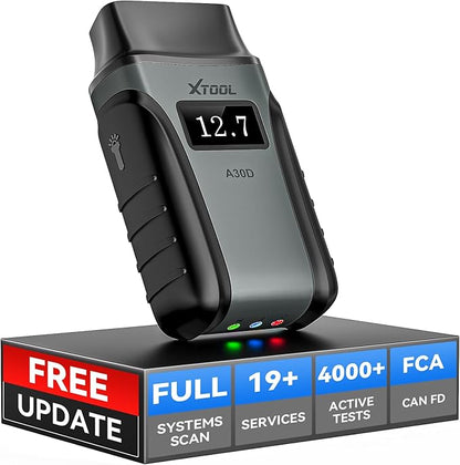 XTOOL Anyscan A30D OBD2 Scanner Diagnostic Tool Wireless, Bidirectional Scan Tool with Lifetime Updates & 19 Resets, Crank Sensor Relearn, Full System Diagnostics, Car Code Reader for iPhone/Android