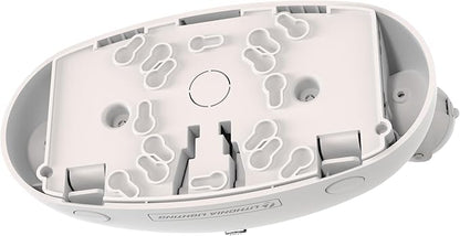Lithonia Lighting Quantum Emergency Light, Contemporary Commercial LED Emergency Lights with 2 Aimable Lamp Heads, Ceiling or Wall Mount, White Thermoplastic, 120/277V Dual Voltage (ELM2L M12)