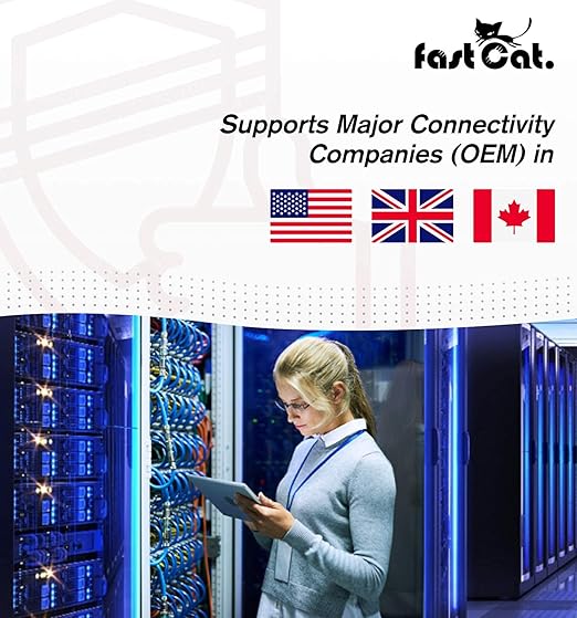 fast Cat. Audio Cable/Speaker Wire 500ft Pull Box- PVC Jacket - UL Listed & (CMR-CL3R-FT4) Rated in-Wall Use - 100% Oxygen-Free Pure Bare Copper (OFC) - (16AWG 4C (26) MidFlex, White)