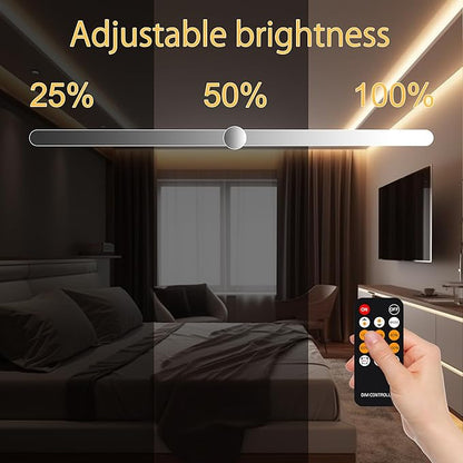 AXMOTUT COB LED Strip Light Warm White, High Bright LED Lights with 2400LEDs, RF Remote and UL Power Supply, 2700K Dimmable LED Rope Lights for Mirror, Bedroom, Kitchen, DIY Home Decoration