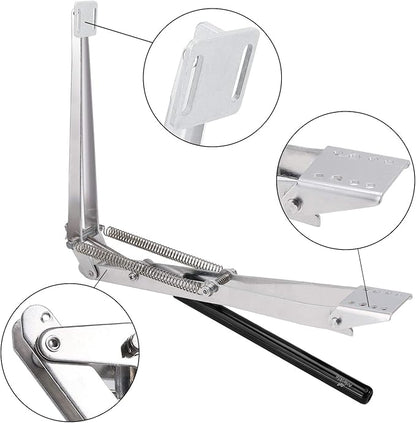 A ANLEOLIFE Automatic Roof Vent Opener Greenhouse Accessories Solar Window Louvre Thread Opener, Up to 30lbs (Dual Spring Opener)
