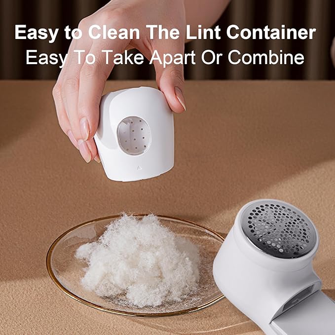 Fabric Shaver Lint Remover Sweater Shavers to Remove Pilling,Rechargeable Sweater Defuzzer with 2 Extra Blades, Fuzz Remover for Clothes Couch Furniture