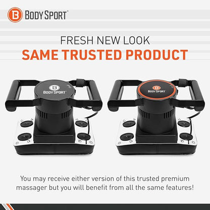 Body Sport Therapeutic Dual Speed Professional Vibrating Massager for Pain & Aching Muscle Relief – High-Powered, Effective, Chiropractic Myofascial Release Tool