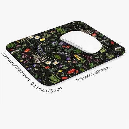 Armanza Square Mouse Pad Flowers,Personalized Premium-Textured Custom Mouse Mat Design,Washable Mousepad Cloth,Non-Slip Rubber Base Computer Mouse Pads for Wireless Mouse