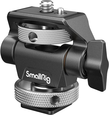 SmallRig Field Monitor Mount Holder Swivel and Tilt Adjustable with Cold Shoe Mount for 5" and 7" Monitor