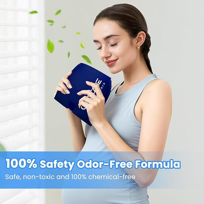 ONLYCARE Migraine Relief Cap, Upgraded Odorless Headache Relief Cap Mask Products, 360° Gel Surround Cooling Ice Pack Mask Head Wrap for Tension, Migraine, Sinus, Stress, Headaches, Hangover, Blue