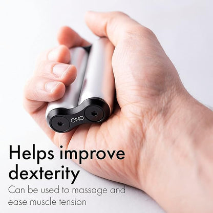 ONO Roller - Handheld Fidget Toy for Adults | Help Relieve Stress, Anxiety, Tension | Promotes Focus, Clarity | Compact, Portable Design (Grey, Full Size - Aluminum)