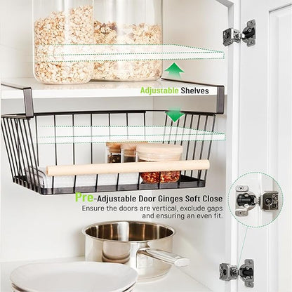 Wall Kitchen Cabinets, RTA Cabinets, White Shaker Cabinet, Wall Mounted, RTA Upper Cabinet, Modern for Kitchen and Bathroom with Door (White, 12" W x 36" H x 12" D)