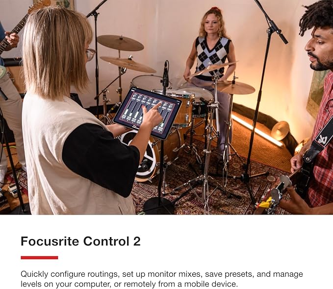 Focusrite Scarlett 18i20 4th Gen USB Audio Interface, for Multitrack Recording, Music Production and Podcasting — High-Fidelity, Studio Quality Recording, and All the Software You Need to Record
