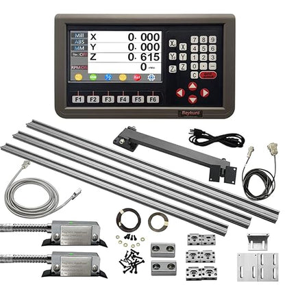 3 Axis DRO Digital Readout Magnetic Scale DRO Display Kit CNC Milling Lathe,DIY Travel Length