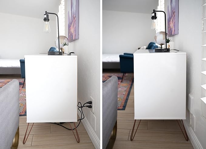 Sleek Socket Original & Patented Ultra-Thin Outlet Concealer with Cord Concealer Kit, Flat Extension Cord with Multi Outlets Power Strip, Ideal for Home Improvement, Hide Bulky and Messy Cords