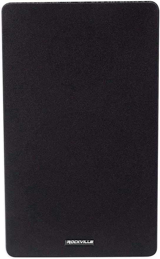 Rockville Pair RockShelf 64B V2 400W Black 6.5" Bookshelf Speakers, 4 Ohm, Kevlar Woofers, Silk Dome Tweeter, Wall-Mountable, for Home Theater and Music Enthusiasts