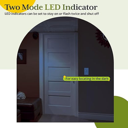 TG 30-Min Countdown Timer Switch for Bathroom Fans and Lights, Neutral Wire Required Wall Switch Timer, 1-5-10-15-20-30 Min, UL Listed, Screwless Wall Plate Included, TS-C30M, White