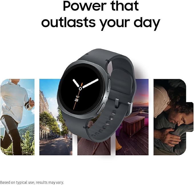 Samsung Galaxy Watch 8 (2025) 44mm Bluetooth Smartwatch, Cushion Design, Fitness Tracker, Sleep Coaching, Running Coach, Energy Score, Heart Rate Tracking, Graphite [US Version, 2 Yr Warranty]