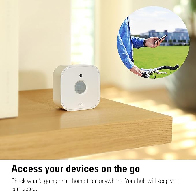 Eve Motion (Matter) 3-Pack – Smart Motion and Light Sensor, IPX3, Automatic Activation of Devices, Future-Proof, Works with Apple Home, Alexa, Google Home, SmartThings, requires Thread Border Router