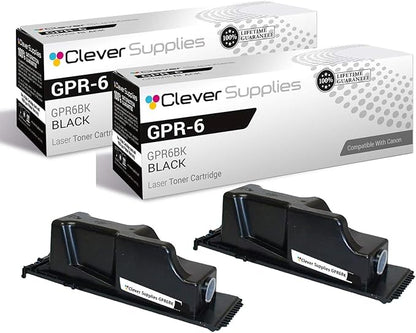 CS Compatible Replacement for Canon GPR-6 6647A003AA ImageRunner 2220 3300 2200 2800 3320 (Black 2 Pack)
