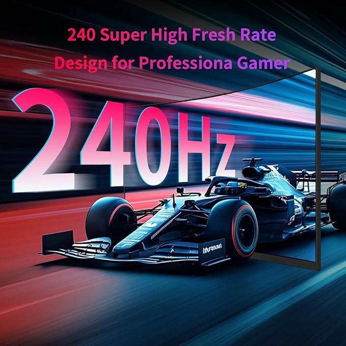 KTC 32Inch 240Hz Curved Gaming Monitor, 1000R VA, QHD(2560x1440p), 4000:1 Contrast, Support FreeSync GSync, HDMI2.0(144hz)/DP1.4(240hz)/Earphone, Tilt, Xbox PS5 Switch, 2K Computer Monitor for Gamer