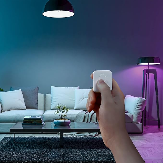 SwitchBot Remote One Touch Button - Compatible with SwitchBot Bot, Curtain Robot, Color Bulb, Plug Mini and Blind Tilt, Smart Home Easy to Control, Bluetooth Long Range 5.0