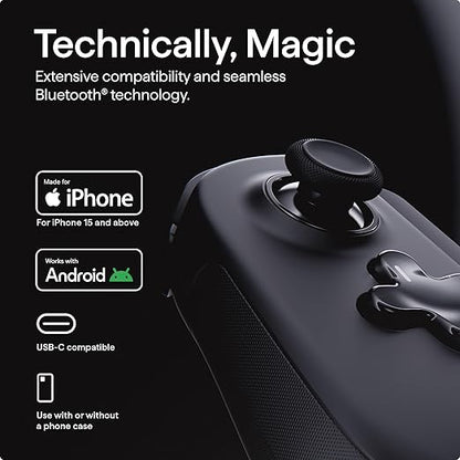 BACKBONE Pro Mobile Gaming Controller for iPhone 15/16/17 & Android, USB-C/Bluetooth Phone Controller, Stream Xbox, Play Call of Duty, PlayStation via iOS Remote Play - 3 Months Apple Arcade Included