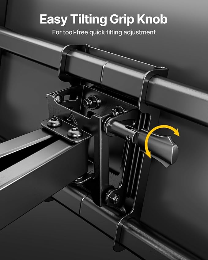 monTEK Heavy Duty TV Wall Mount for 37-90 Inch TVs up to 165lbs, 4X Load Tested, 25.1" Extended Full Motion Dual Articulating Arms, Fits 12/16/18/24" Studs, Tool-Free Tilt/Swivel, Max VESA 600x400mm