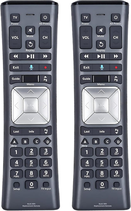 2 Pack XR11 Xfinity Remote Control Replacement – Universal IR/RF Remote for Cox & Comcast, Easy Pairing, Voice Search, Backlit Keys, Compatible with X1, XG1, Xi3 Cable Boxes/DVR Receivers