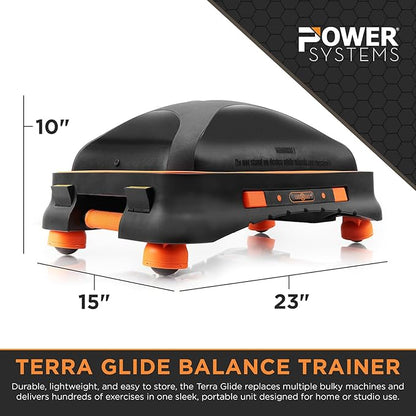 Terra Glide Balance Trainer | Compact Inflatable Fitness Platform for Core, Stability & HIIT | Lightweight Exercise Board for Home & Studio Use | Full Body Functional Workout Gym Trainer for Balance, Mobility, Agility & Conditioning