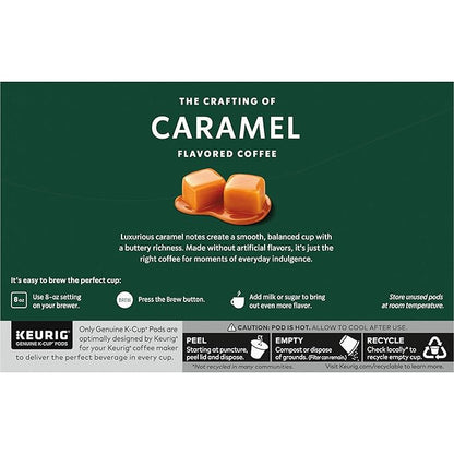 Starbucks K-Cup Coffee Pods, Flavored Hot or Iced Coffee, Caramel, 60 Keurig Pods