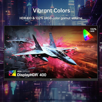 KTC 27 Inch 4K Gaming Monitor, UHD 160Hz/144Hz 1ms Fast IPS Monitor, Freesync/G-Sync, HDR400, 132% sRGB, HDMI DisplayPort, VESA, Tilt/Height/Pivot Adjustable, H27P22S