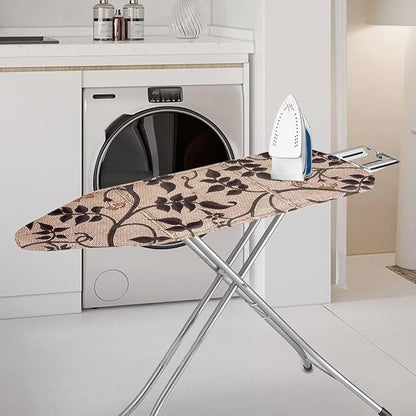 ZCFYGDX Ironing Board Cover with William Morris Prints, Washable Elastic Fabric, Heat-Resistant and Breathable, 3 Nylon Buckle Straps Fastening, Fits for Various Standard Sizes, 15x48 Inch