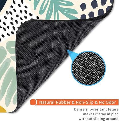 Armanza Square Mouse Pad Tropical Plants, Personalized Premium-Textured Custom Mouse Mat Design, Washable Mousepad Cloth, Non-Slip Rubber Base Computer Mouse Pads for Wireless Mouse