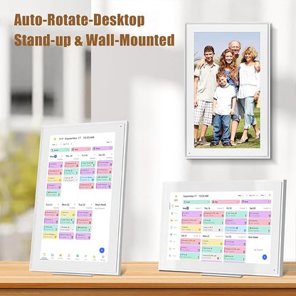 Digital Calendar: 15.6-inch Electronic Calendar & Chore Chart, Smart Touchscreen Interactive Display for Family Schedules–Wall Mount Included, Great for Organizing Your 2025-2026 Wall Planner
