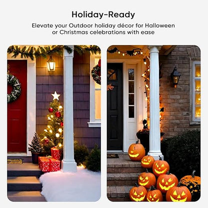 TREATLIFE Dimmer Plug with 100FT Wireless Remote Control, IP44 Weather Resistance, Outdoor Dimmer for String Lights, Lamps, Patio Lights, Max Power 400W