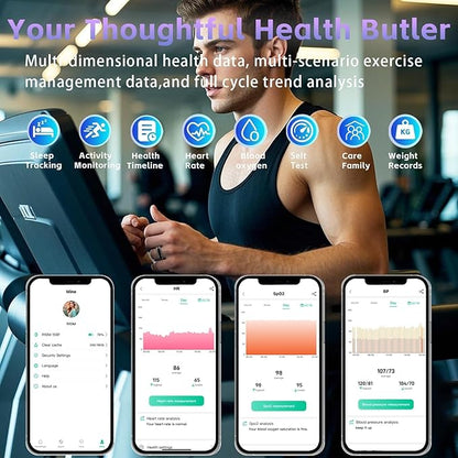 Smart Ring for Men Women – Fitness Tracker Ring with Heart Rate, SpO2, Blood Pressure, Sleep Monitoring, Step & Calorie Counter, No Subscription Fee, iOS & Android Compatible (Black, 13)
