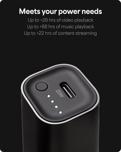 Mophie Powerstation Fast 5,000mAh Power Bank | Fast and Portable | 20W, Single-Device