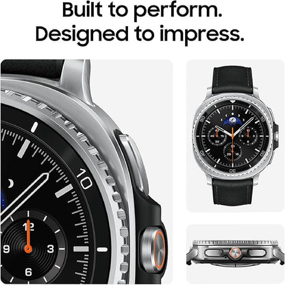 Samsung Galaxy Watch 8 Classic (2025) 46mm Bluetooth Smartwatch, Cushion Design, Rotating Bezel, Quick Button, Sleep Coaching, Running Coach, Energy Score, White [US Version, 2 Yr Warranty]