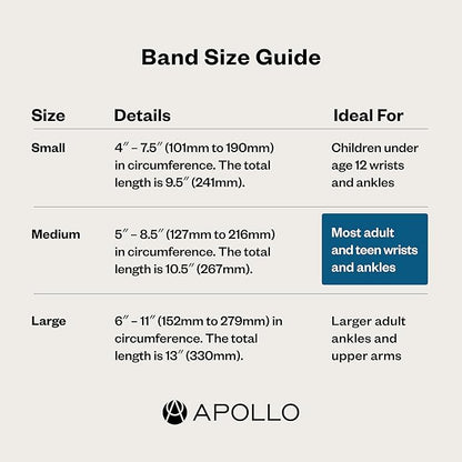 Apollo Neuro Sleep Band | Enhance Sleep With Adjustable Ankle Strap for Apollo Wearable Devices