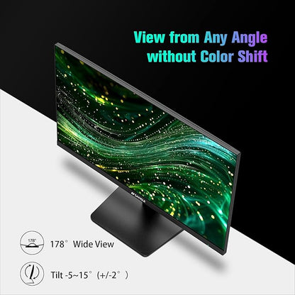 SANSUI Monitor 27 Inch 100Hz USB Type-C Computer Monitor, FHD 1920X1080P,Frameless Eye Care PC Office Monitor with HDMI, Adaptive Sync, HDR, VESA(100x100mm)（ES-27F2C HDMI Cable Included）