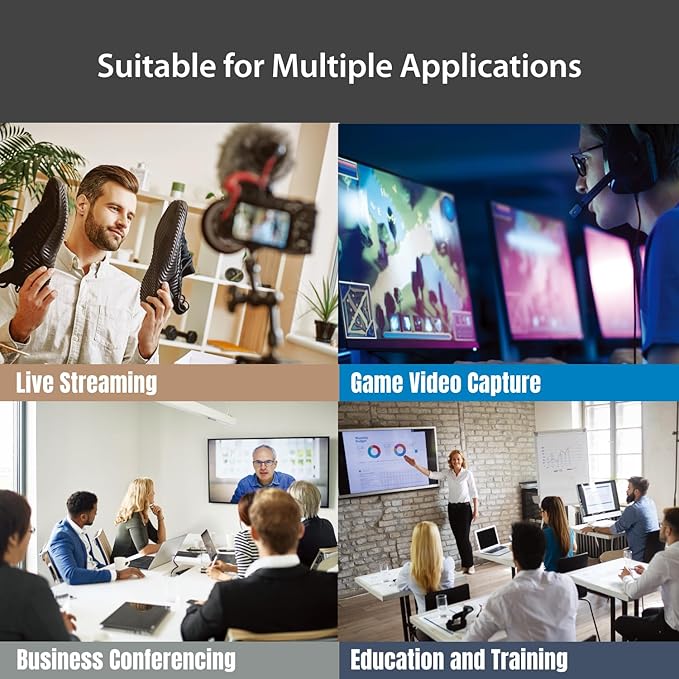 j5create All-in-One Live Streaming Station - Quad HDMI Capture, Audio Mixer, Video Switcher, Plug & Play, for Streaming, Video Conferencing, Teaching, Broadcasting (JVA08)