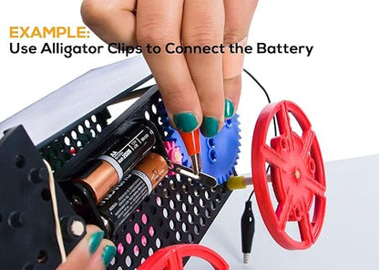 120PCS Premium Alligator Clips Electrical, 5 Colors Test Probes & Leads, Crocodile Jumper Wires with Dual Ended Insulators Cable for Electric Circuit Connection, Multimeter, Electronic Experiments