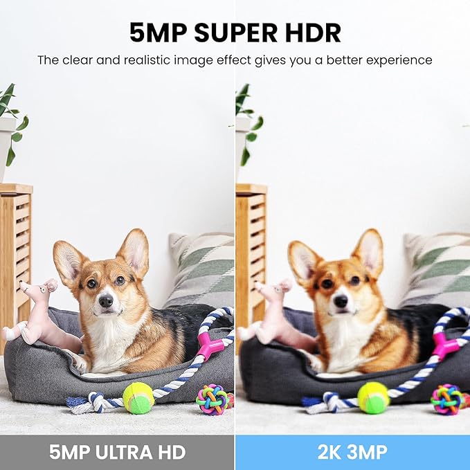 GALAYOU 5MP Security Camera Indoor-360 Degree 2.4G WiFi Cameras for Home Security for Baby/Nanny/Dog/Pet Camera with Auto Tracking, 2 Way Audio, 24/7 SD Card Storage, Works with Alexa/Google Home G2