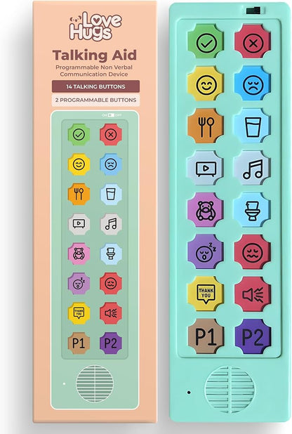 AAC Device for Autism & Speech Therapy. Non Verbal Communication Tools for Kids & Adults. Programmable AAC Communication Device. Alternative to Autism Communication Cards & PECS Cards for Autism