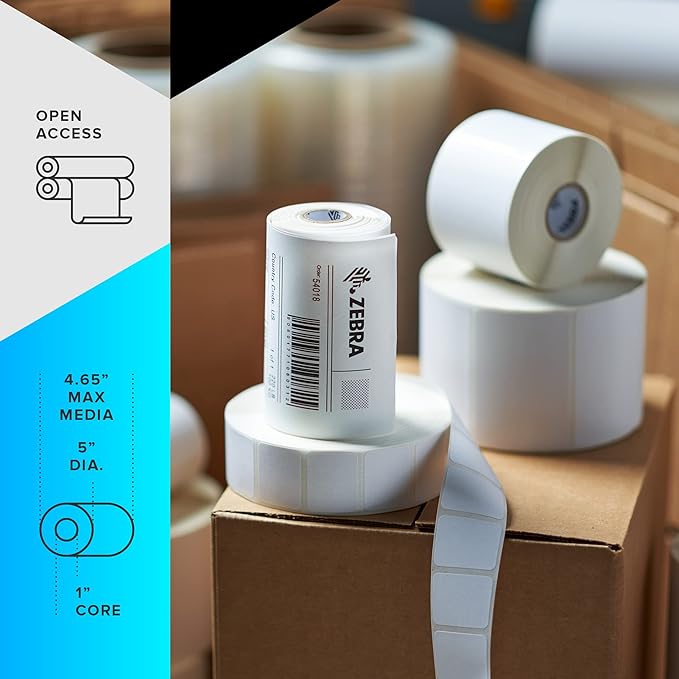 Zebra ZD421 Thermal Transfer & Direct Thermal Desktop Printer 203 dpi Print Width 4-inch USB/USB Host/Modular Connectivity ZD4A042-301M00EZ | Includes Jetset Software