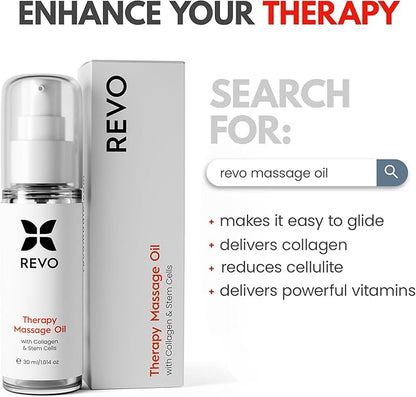 REVO The Original 4-in-1 Smart Cupping Therapy Massager, Red Light Therapy for Targeted Pain Relief, Knots, Aches, Muscle Soreness, Circulation & Tighter Skin, Portable Cupping Kit
