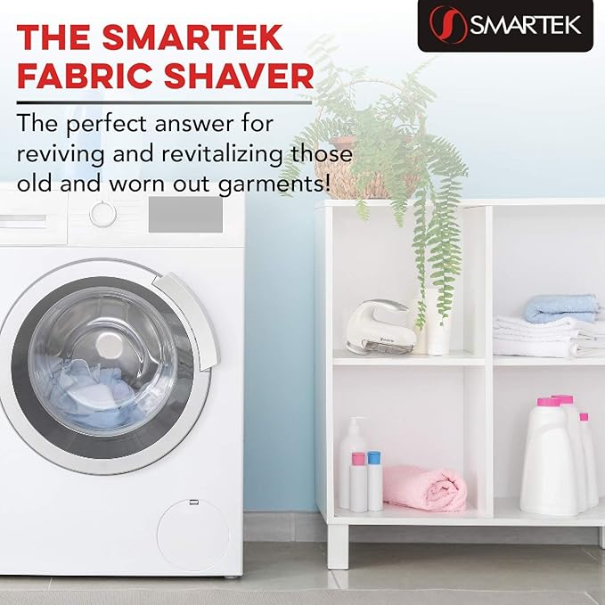 Smartek Fabric Shaver Fuzz Remover, Electric Lint Remover for Clothes, Sweater Shaver to Remove Pilling, Couch Cleaner