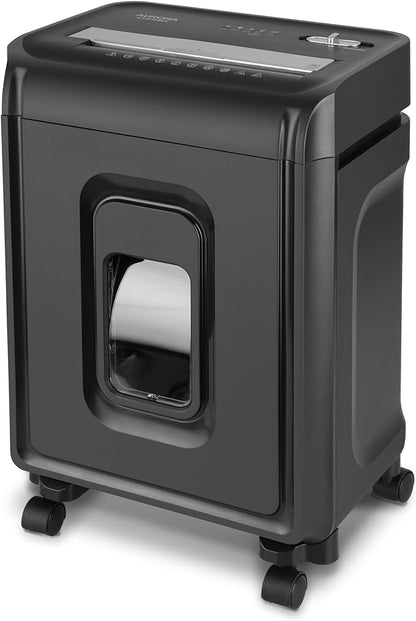 Aurora AU830MA High-Security 8-Sheet Micro-Cut Paper and Credit Card Shredder/ 20 Minutes/Security Level P-5