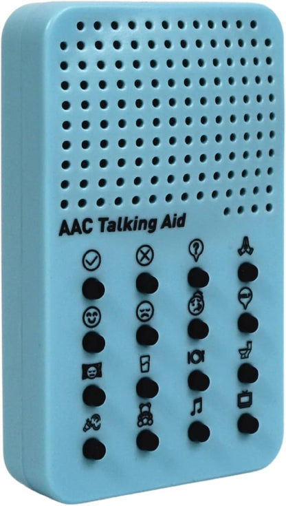 AAC Non Verbal Communication Device for Autism, Speech Therapy, & Stroke Rehab, Tools for Autism Talking Aids with 16 Phrases - Autistic Toys for Kids and Adults